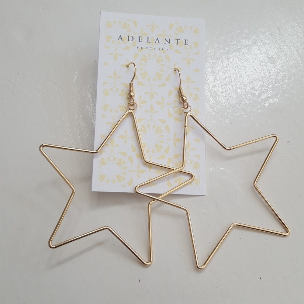 2for10 Gold star earrings